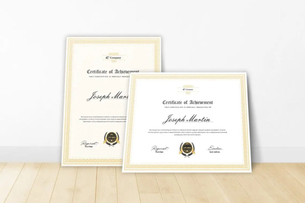 Certificate Awards Themejpg