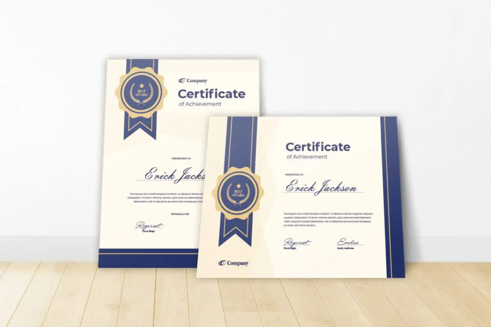 Certificate Company Awardsjpg