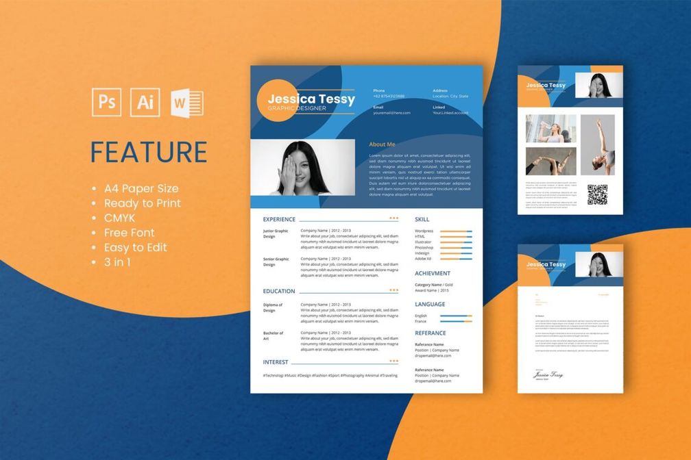 Cv Resume Graphic Designer Profile 2