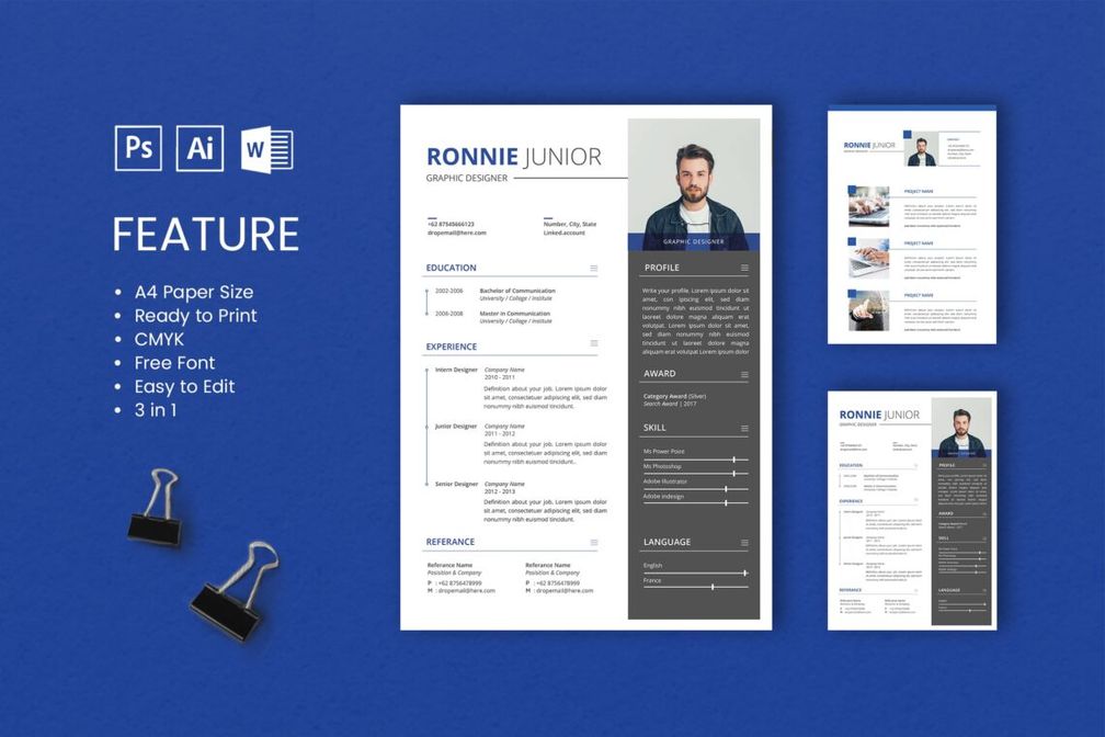 Cv Resume Graphic Designer