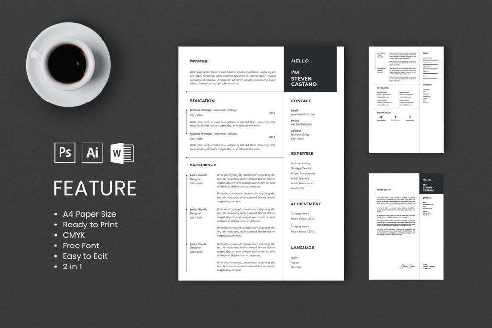 Cv Resume Junior Graphic Designer Profile
