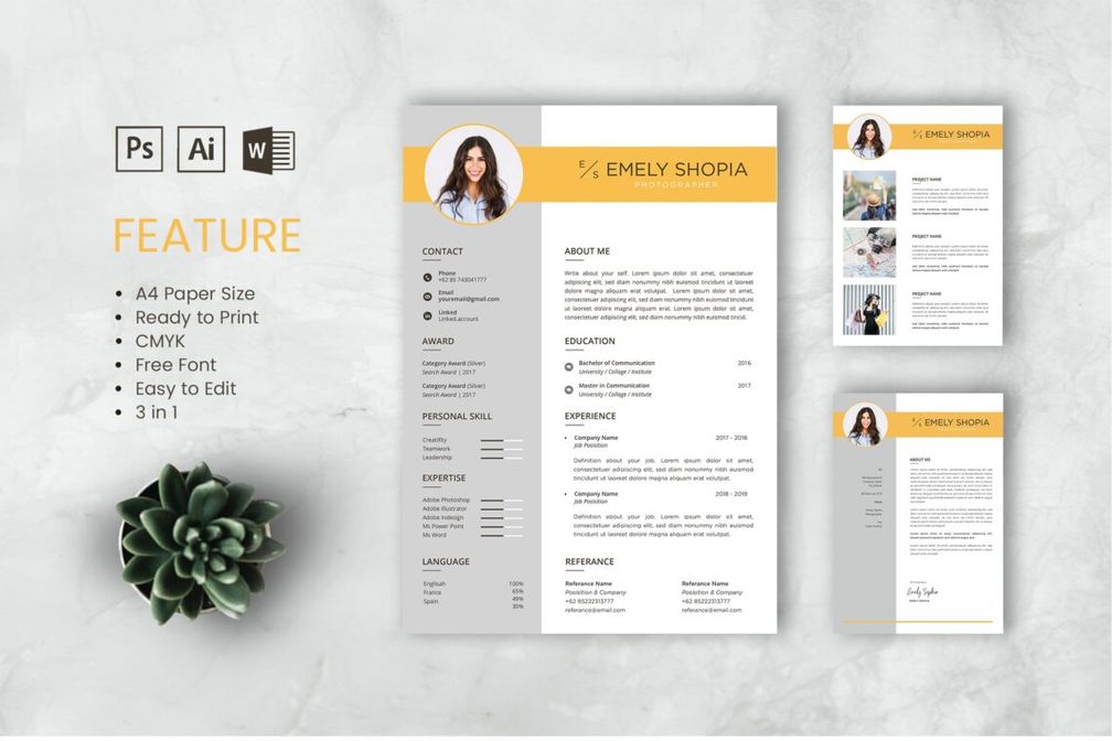 Cv Resume Photographer Profile 2