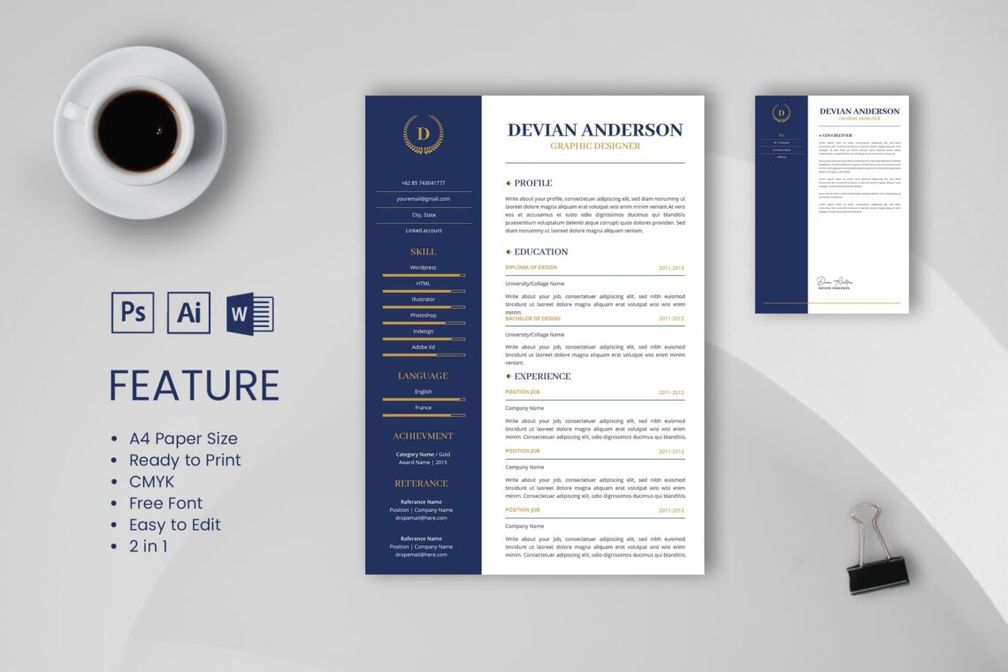 Cv Resume  Graphic Designer Profile 12
