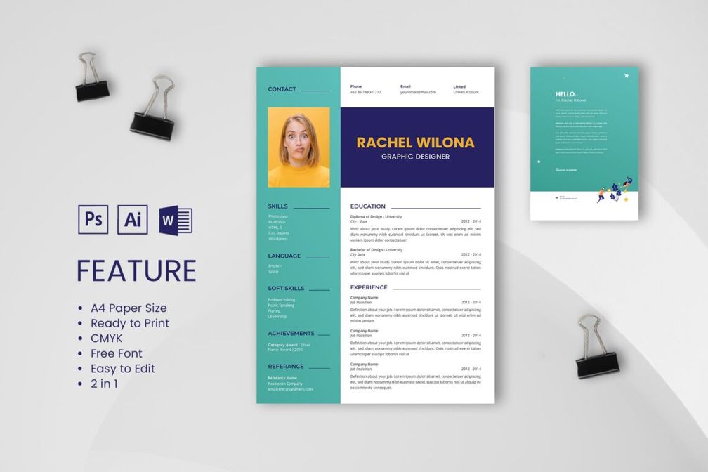 Cv Resume  Graphic Designer Profile 14
