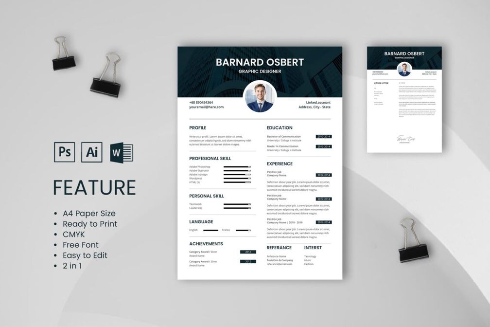 Cv Resume  Graphic Designer Profile 7