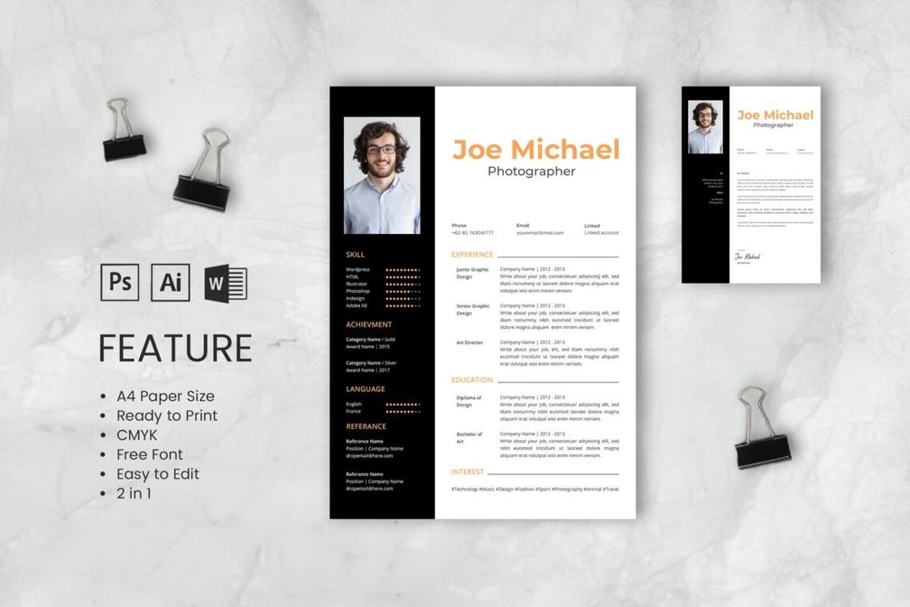 Cv Resume  Photographer Profile 6