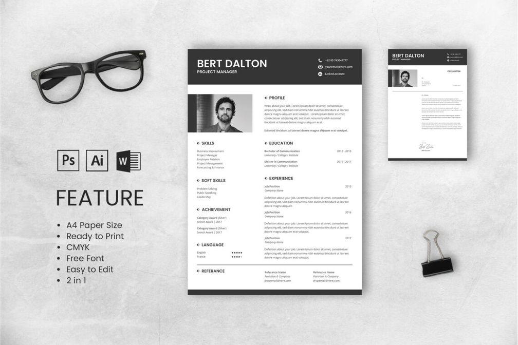 Cv Resume  Project Manager Profile 4