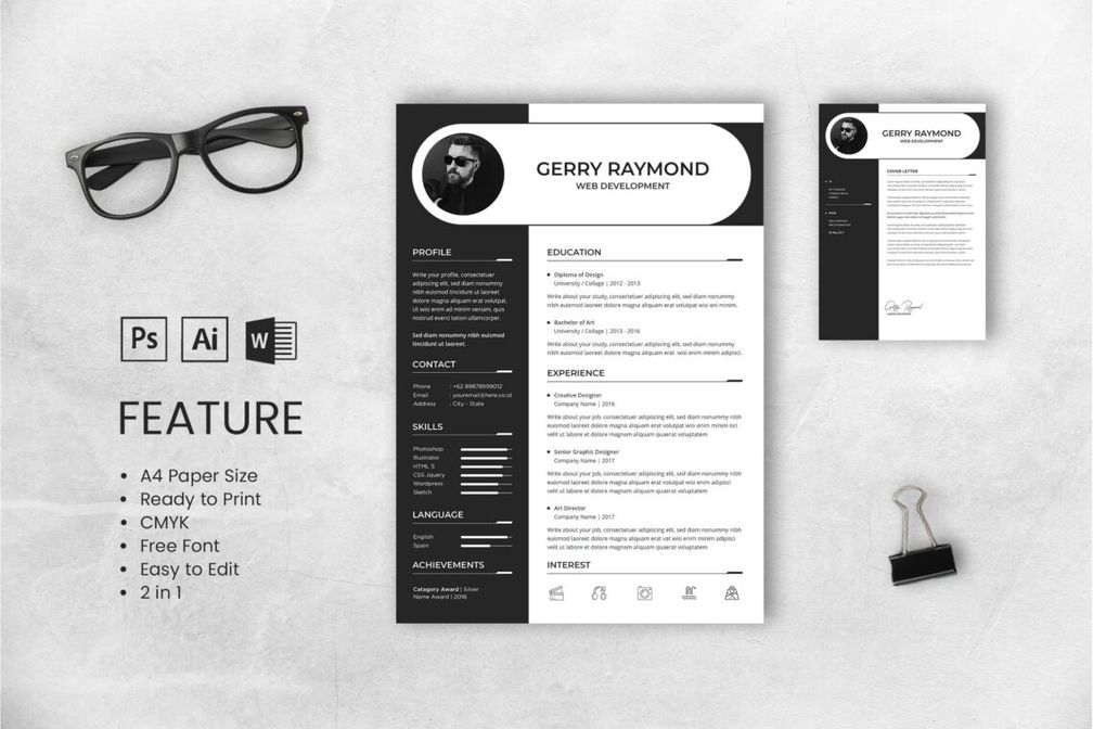 Cv Resume Web Developer Profile 3