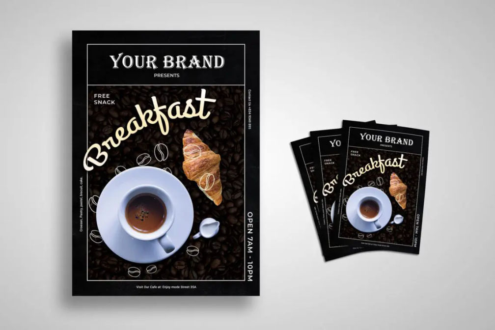 Flyer Template Black Cofee Shopjpg
