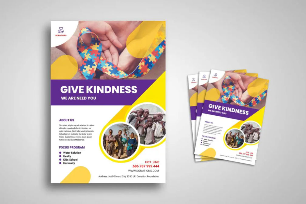 Flyer Template Charity Foundationjpg