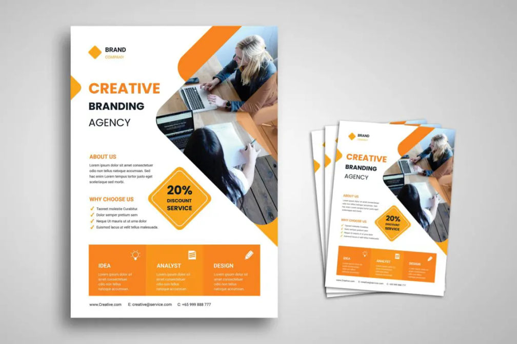 Flyer Template Creative Branding Agencyjpg