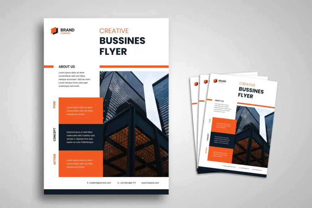 Flyer Template Creative Bussines Minimalistjpg