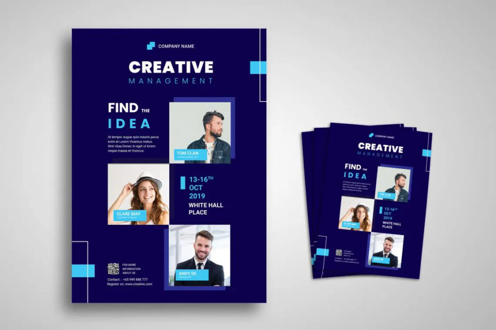 Flyer Template Creative Management Companyjpg