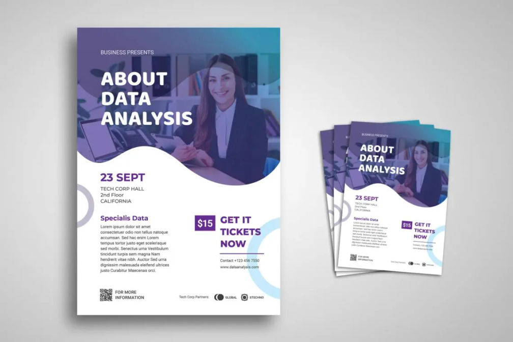 Flyer Template Data Analysis Conferencejpg