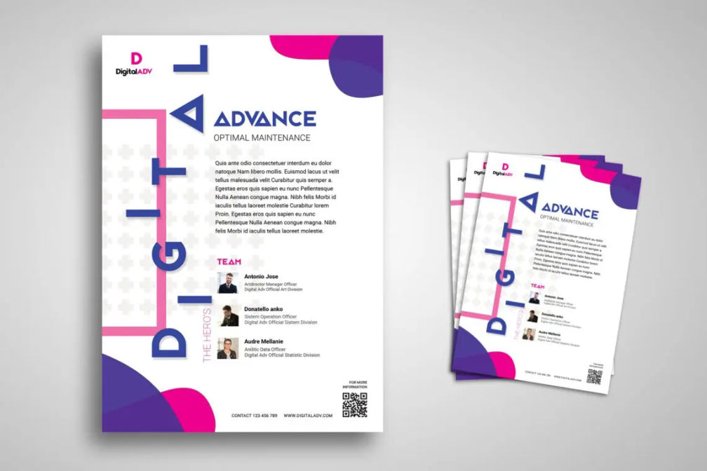 Flyer Template Digital Advancejpg