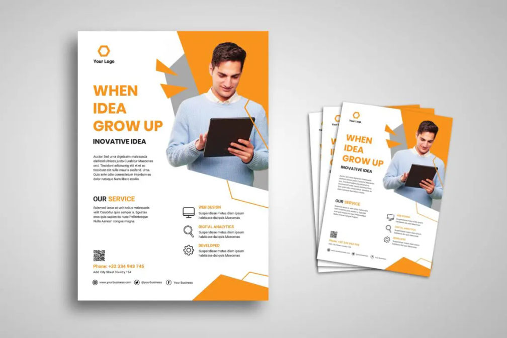 Flyer Template Digital Creative Companyjpg