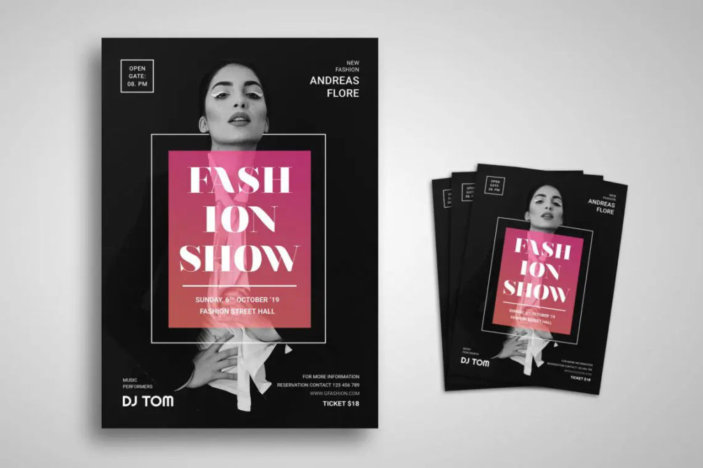 Flyer Template Fashion Show Modernjpg