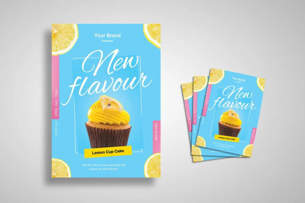 Flyer Template Fresh Dessertjpg