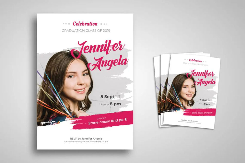 Flyer Template Graduation Celebrationjpg