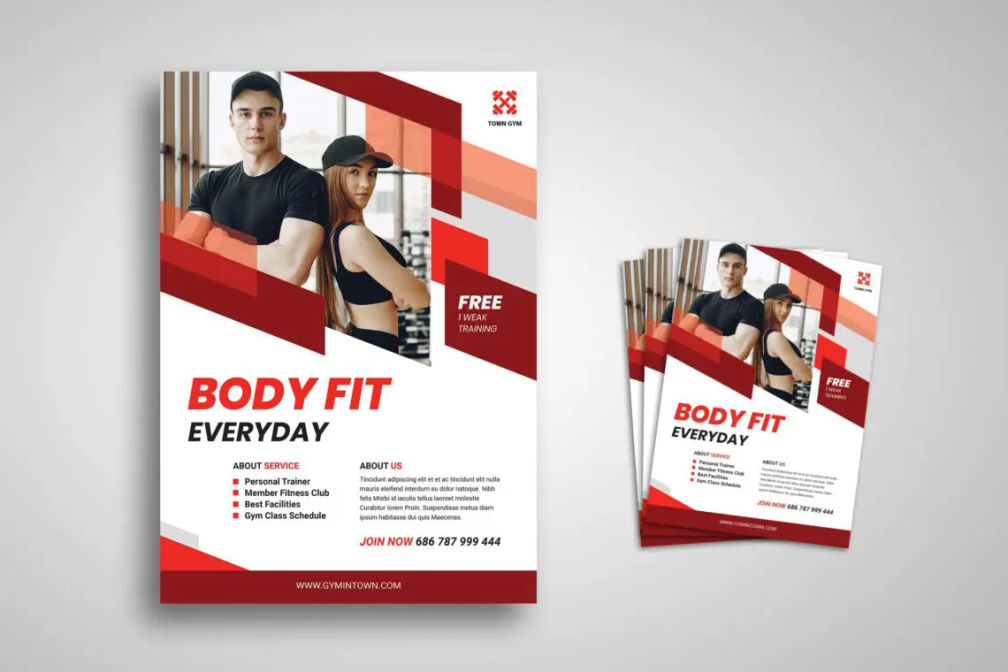 Flyer Template Gym Town Servicejpg