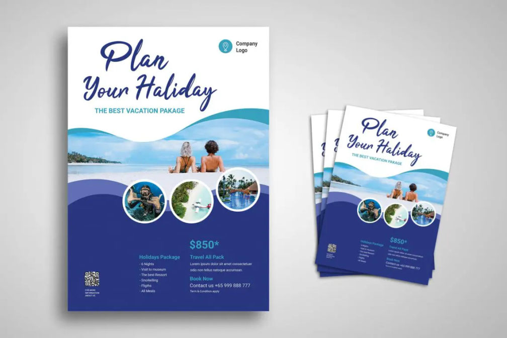 Flyer Template Holiday Packagejpg