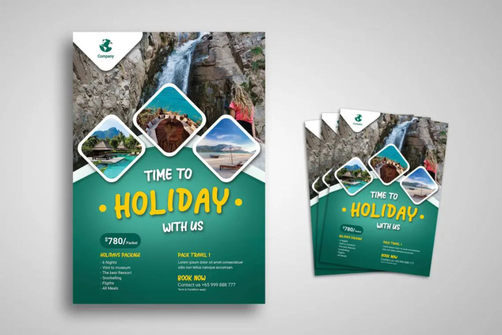 Flyer Template Holiday Timejpg