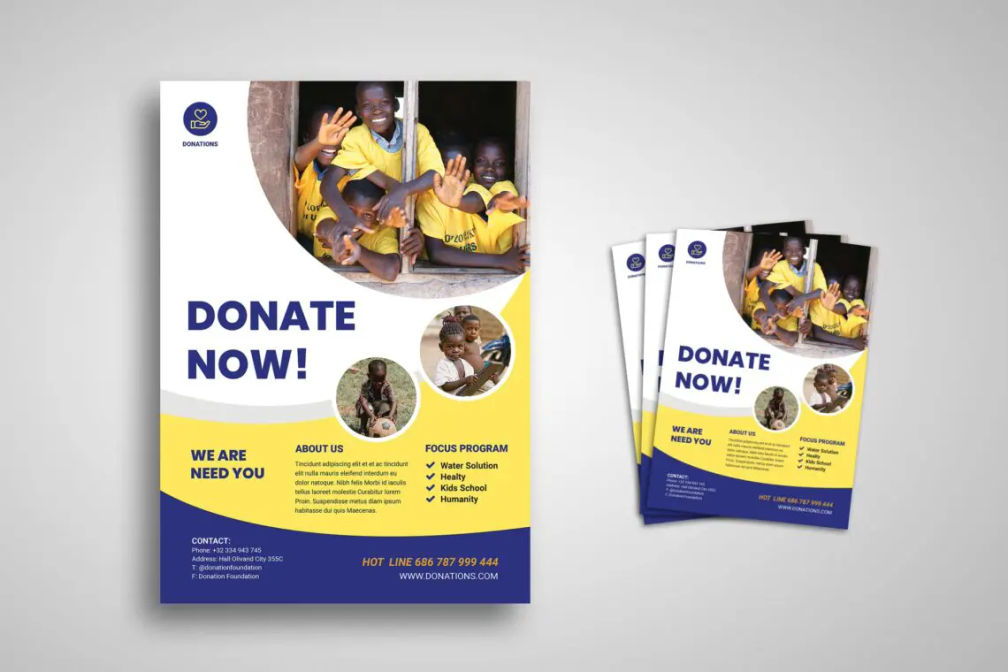 Flyer Template Humanity Donate Campaignjpg