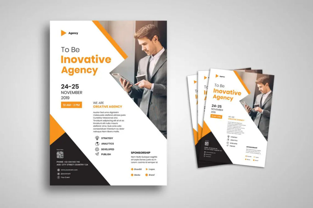 Flyer Template Innovation Agency Promotionjpg