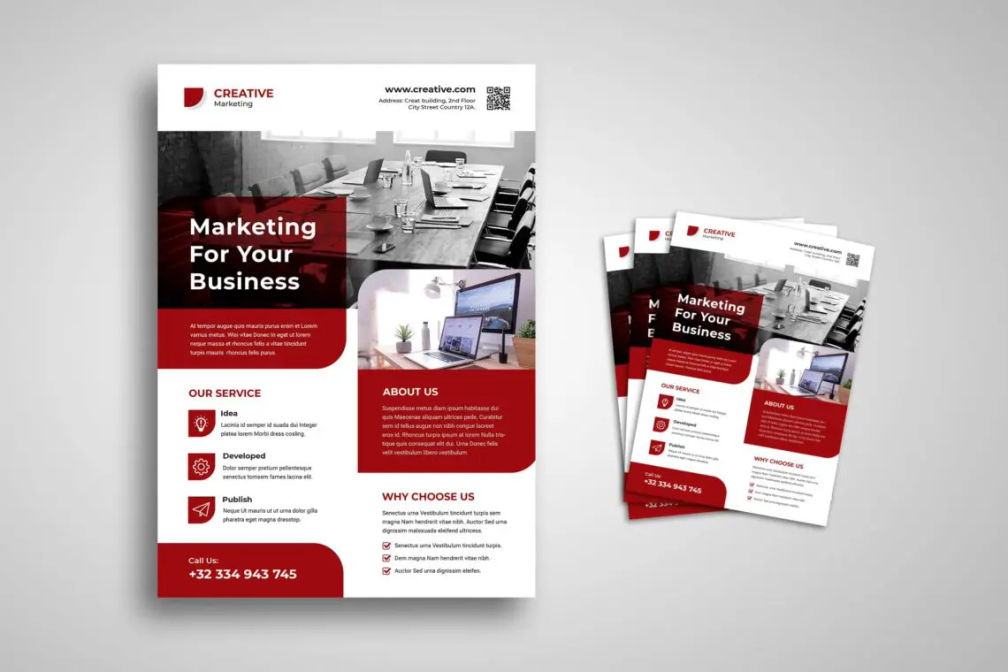 Flyer Template Marketing Development Servicejpg