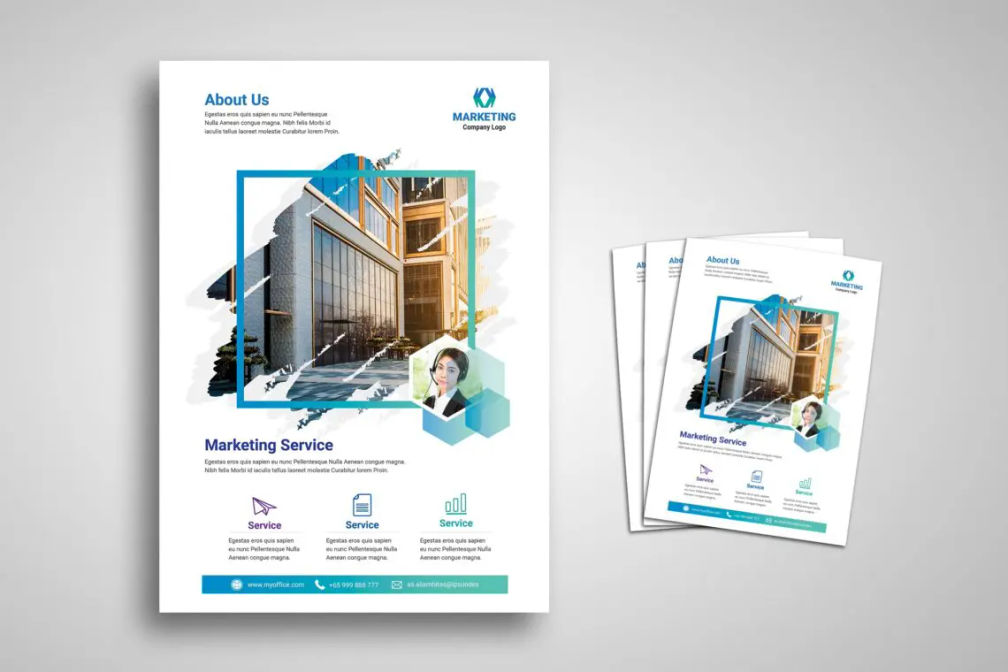 Flyer Template Marketing Servicejpg