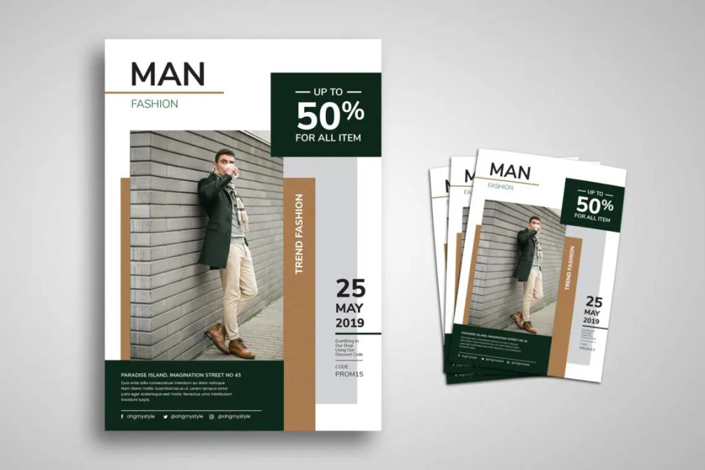 Flyer Template Men Fashionjpg