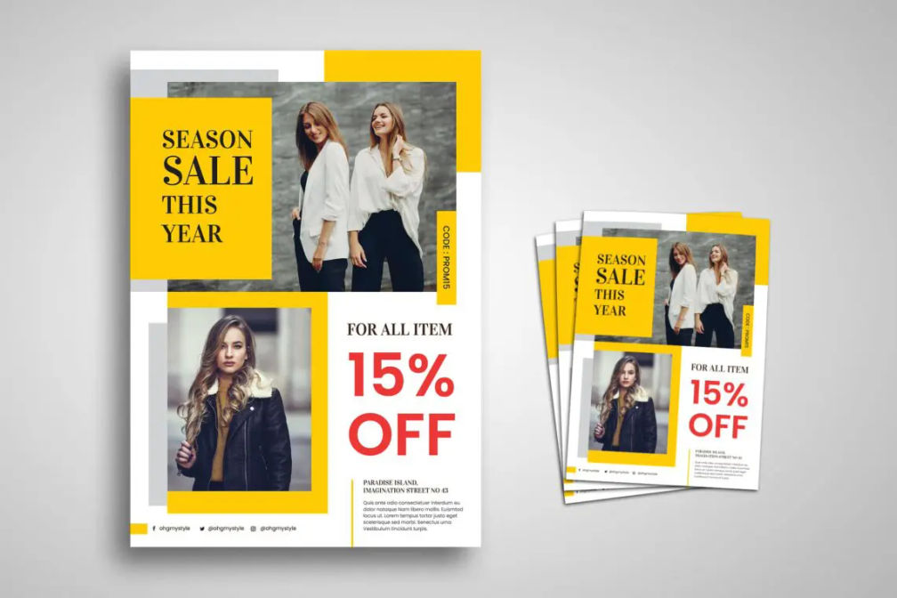 Flyer Template Minimal Fashionjpg