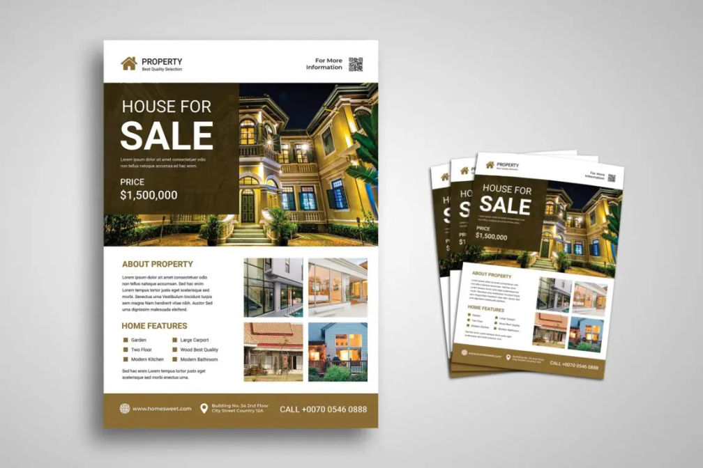 Flyer Template Modern Property Salejpg