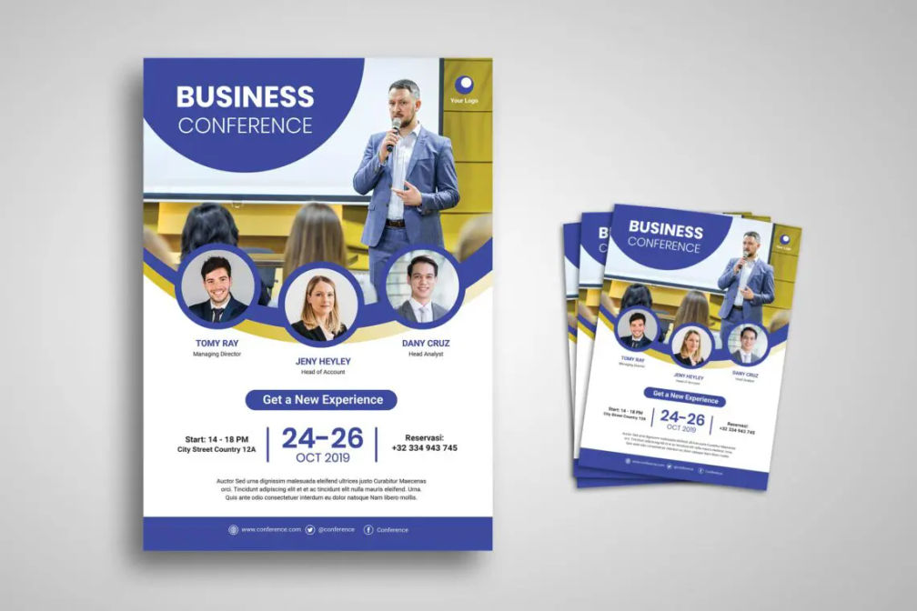 Flyer Template Open Business Conferencejpg