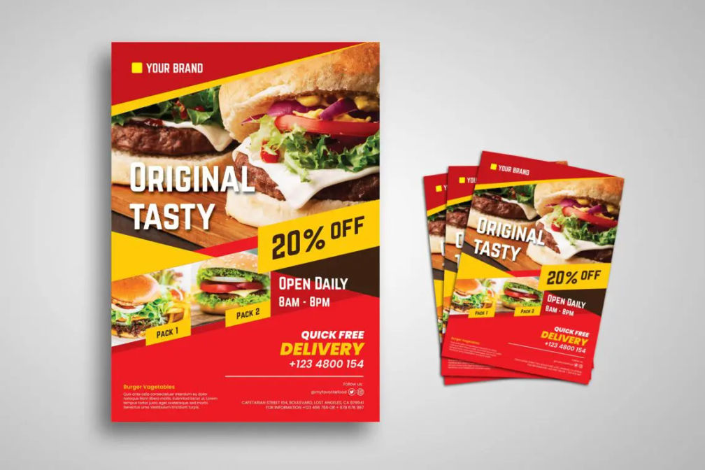 Flyer Template Original Fast Foodjpg