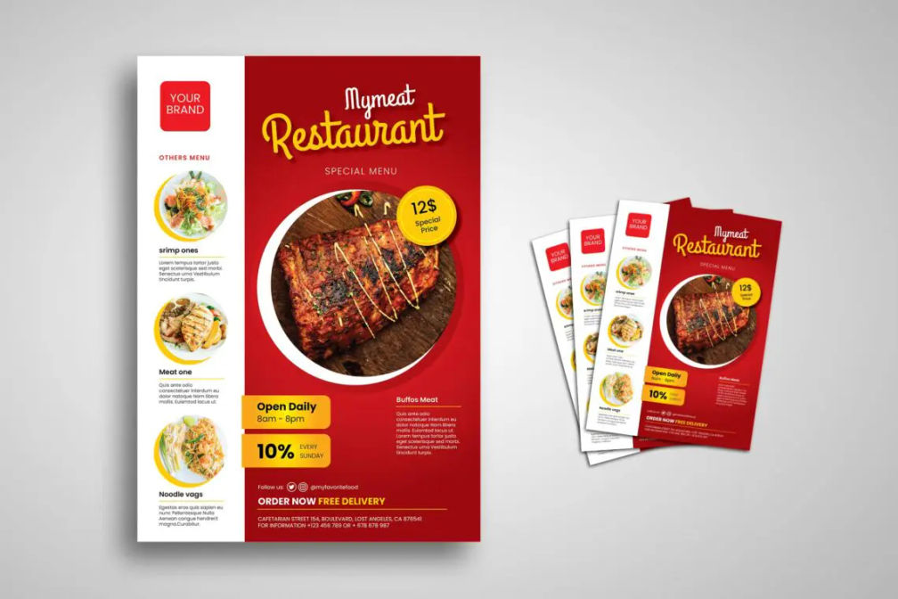 Flyer Template Restaurant Foodjpg