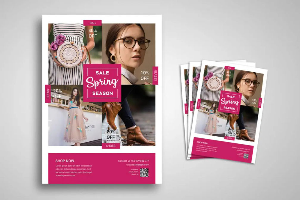 Flyer Template Spring Season Salejpg