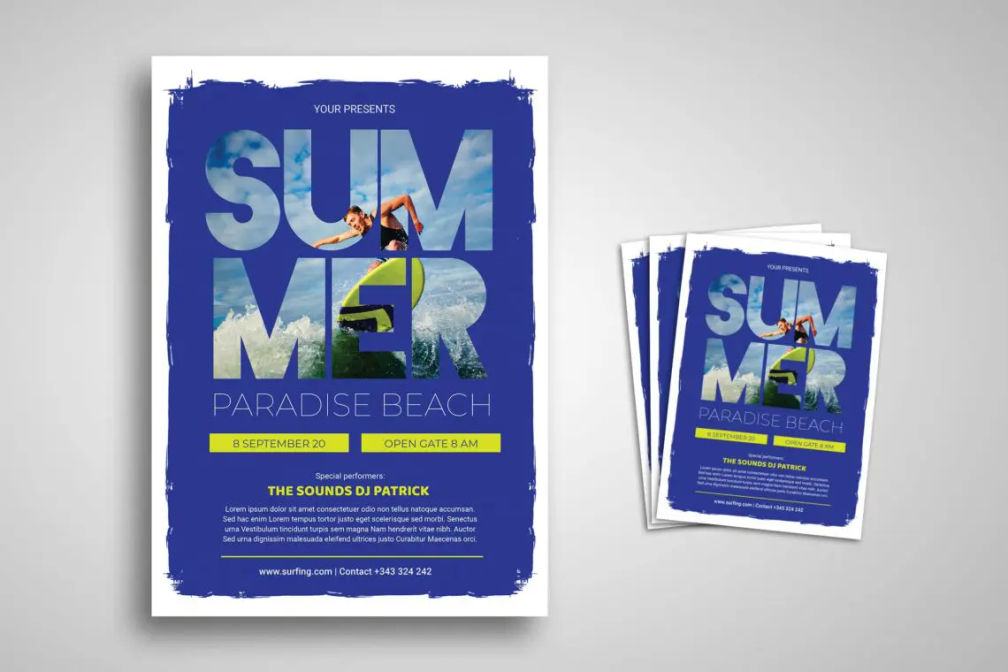 Flyer Template Summer Paradisejpg