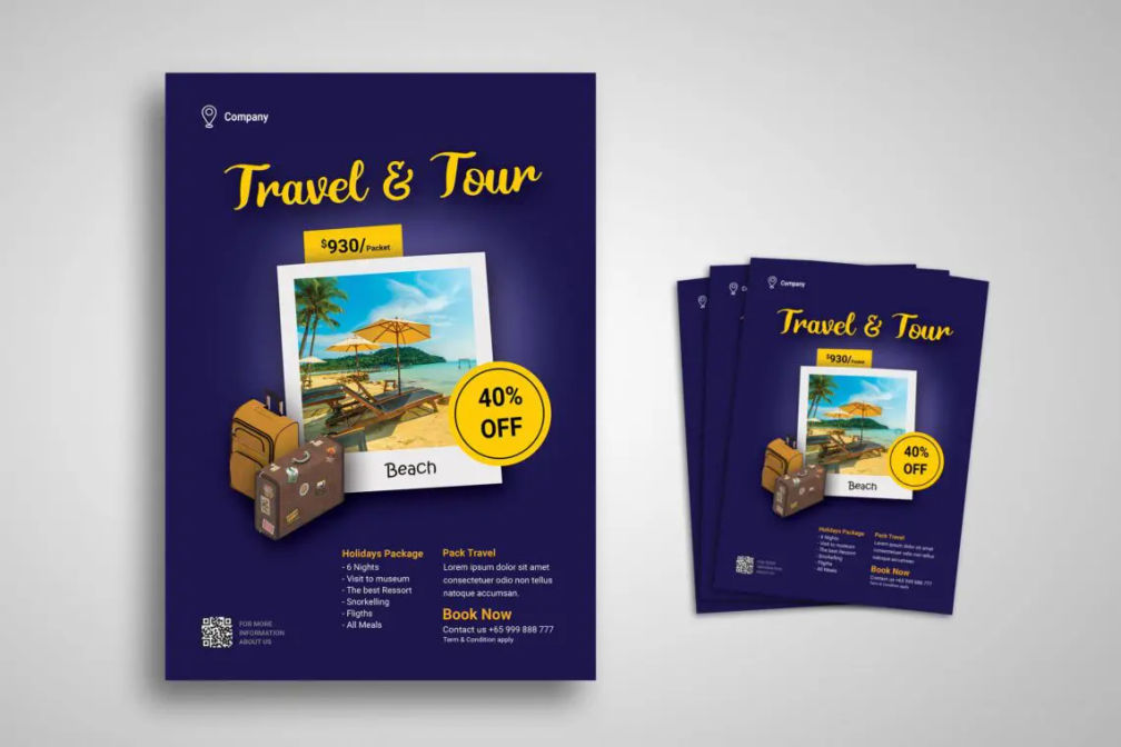 Flyer Template Tour Travel Promotionjpg