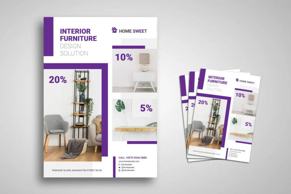 Flyer Template  Interior Furniturejpg
