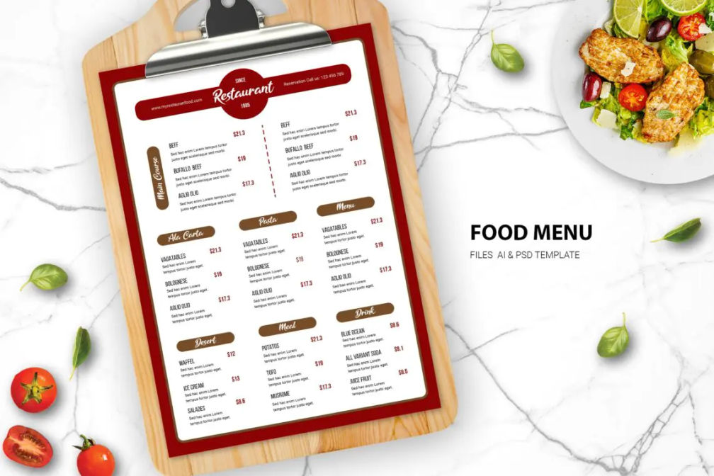 Food Menu Italian Dishes Variantjpg