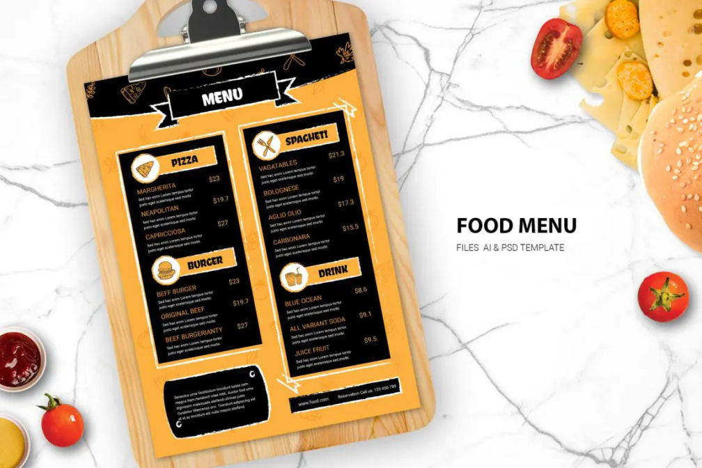 Food Menu Italian Tastejpg