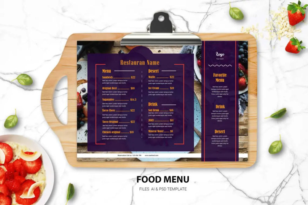 Food Menu Original Tastejpg