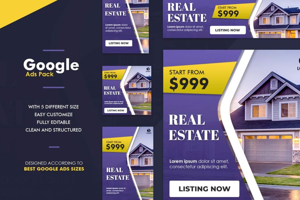 Google Ads Web Banner Real Estate Promotion