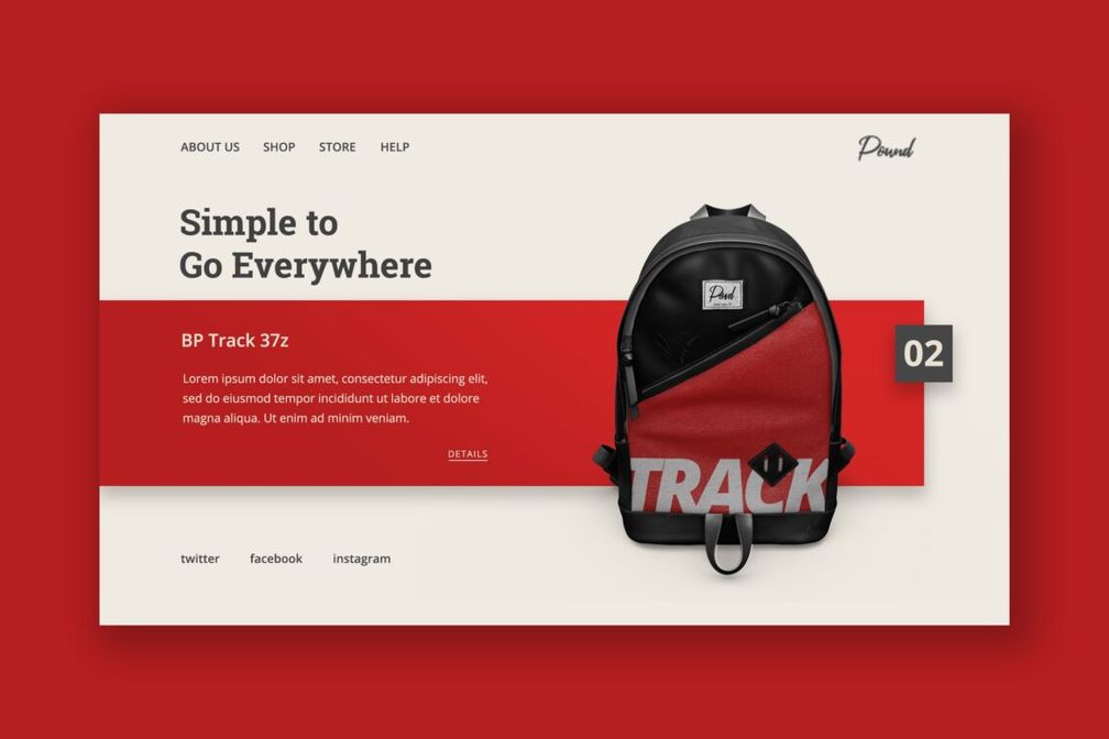 Hero Header Backpack Track Bag