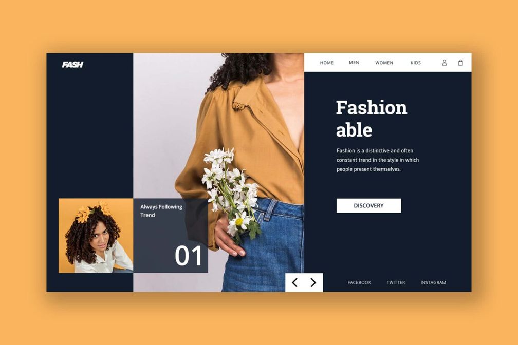 Hero Header Fashionable Style Store