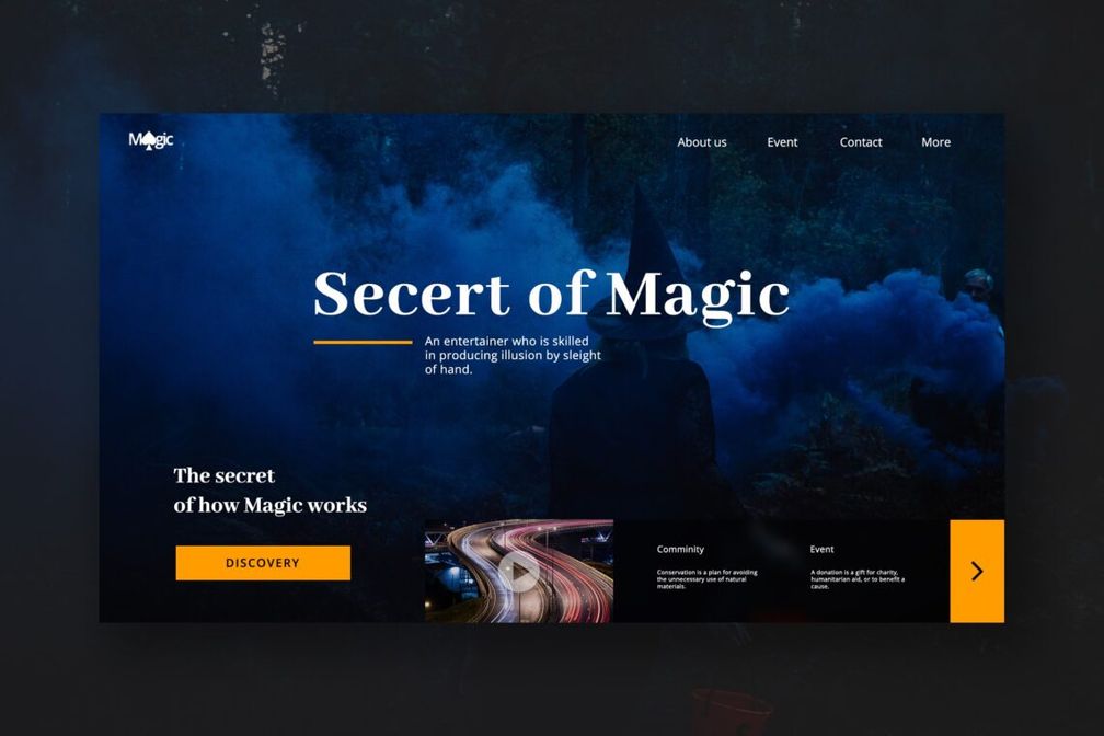 Hero Header Magic World