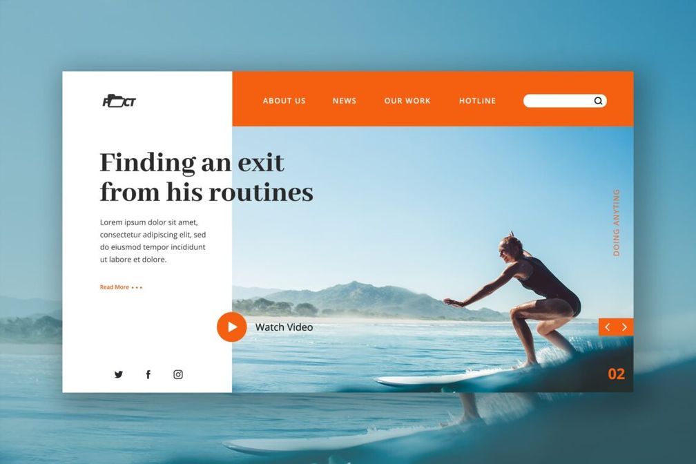 Hero Header Sport Surf Service