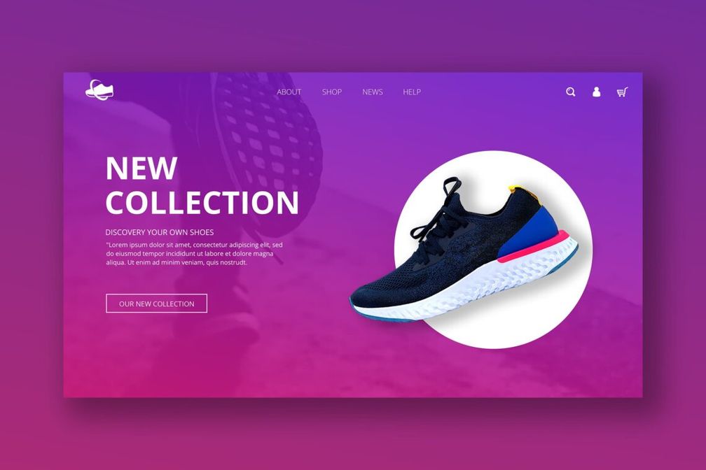 Hero Header Sporty Shoes