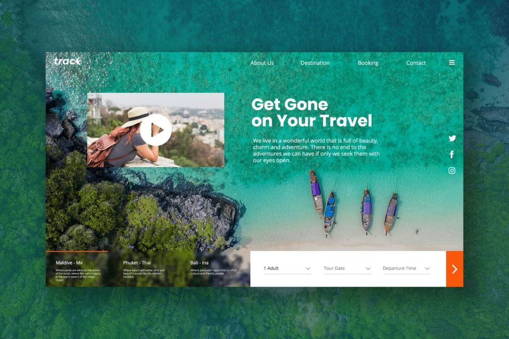 Hero Header Travel Agency